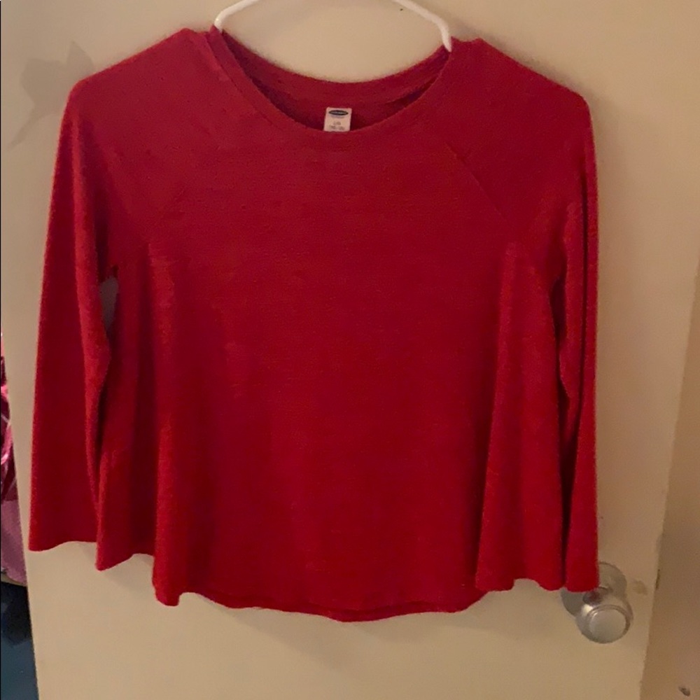 Red long sleeve shirt